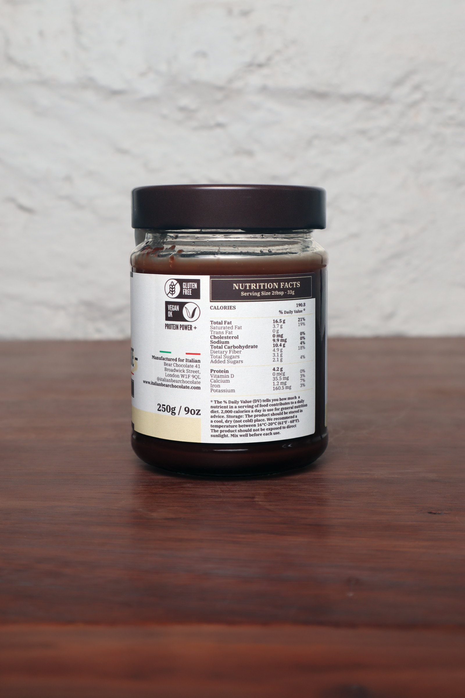 Dark Chocolate Spread 250g