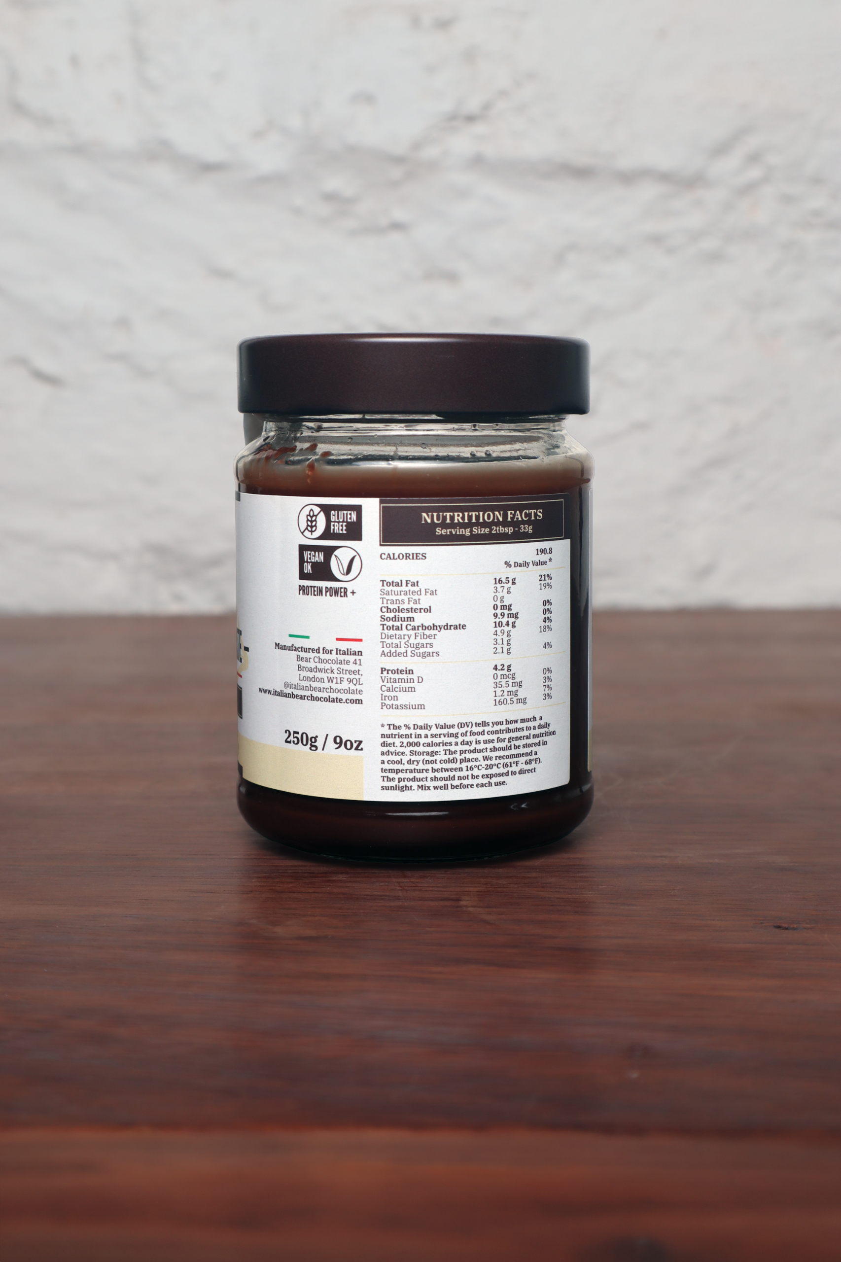 Dark Chocolate Spread 250g